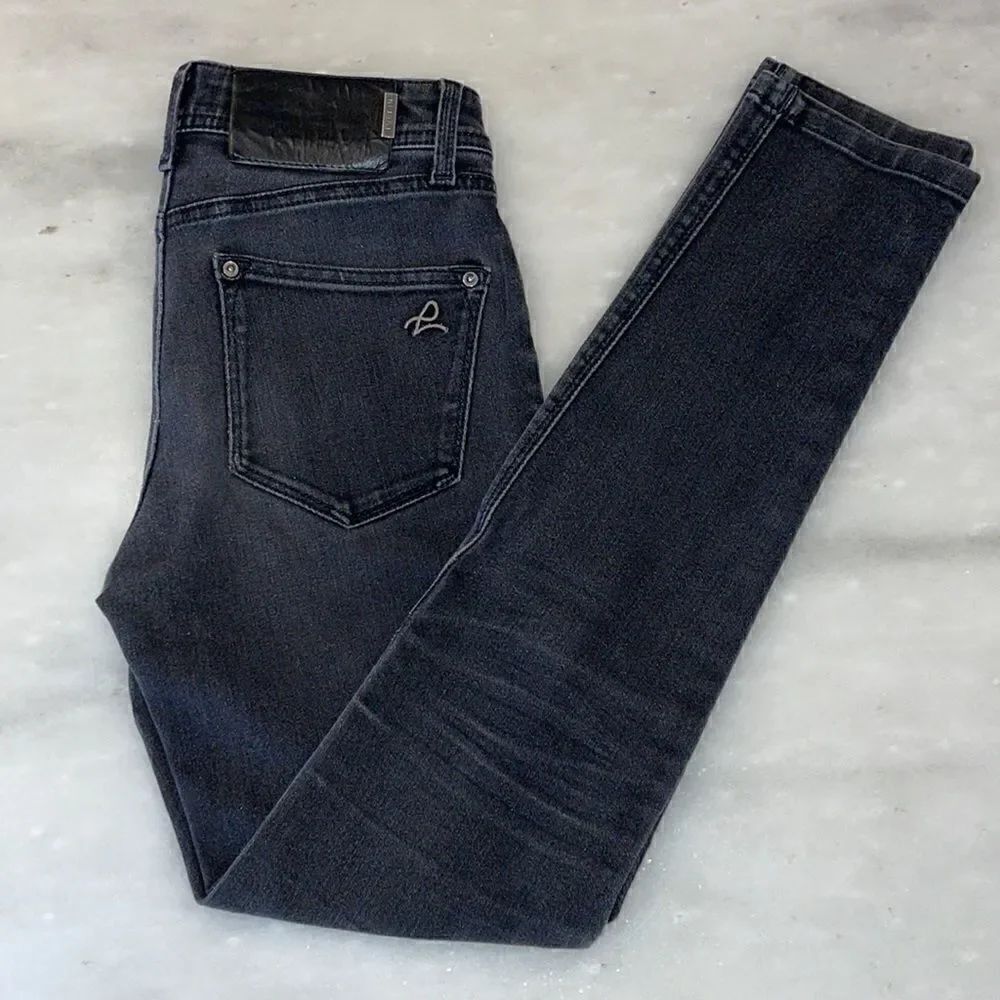 DL1961 360 Comfort Black Denim Fitted Skinny Jeans